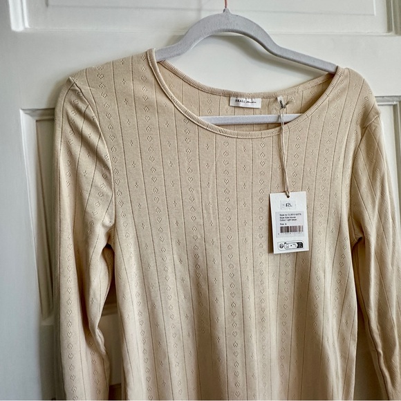 NWT! SKALL STUDIO Beige Long Sleeve Edie Blouse - S - Picture 6 of 12